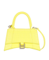 Hourglass Small, &pound;550, Handbags, Yellow, Leather, Front view